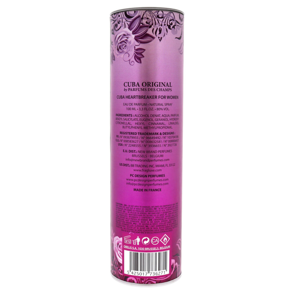 Cuba Heartbreaker Eau De Parfum Spray By Fragluxe