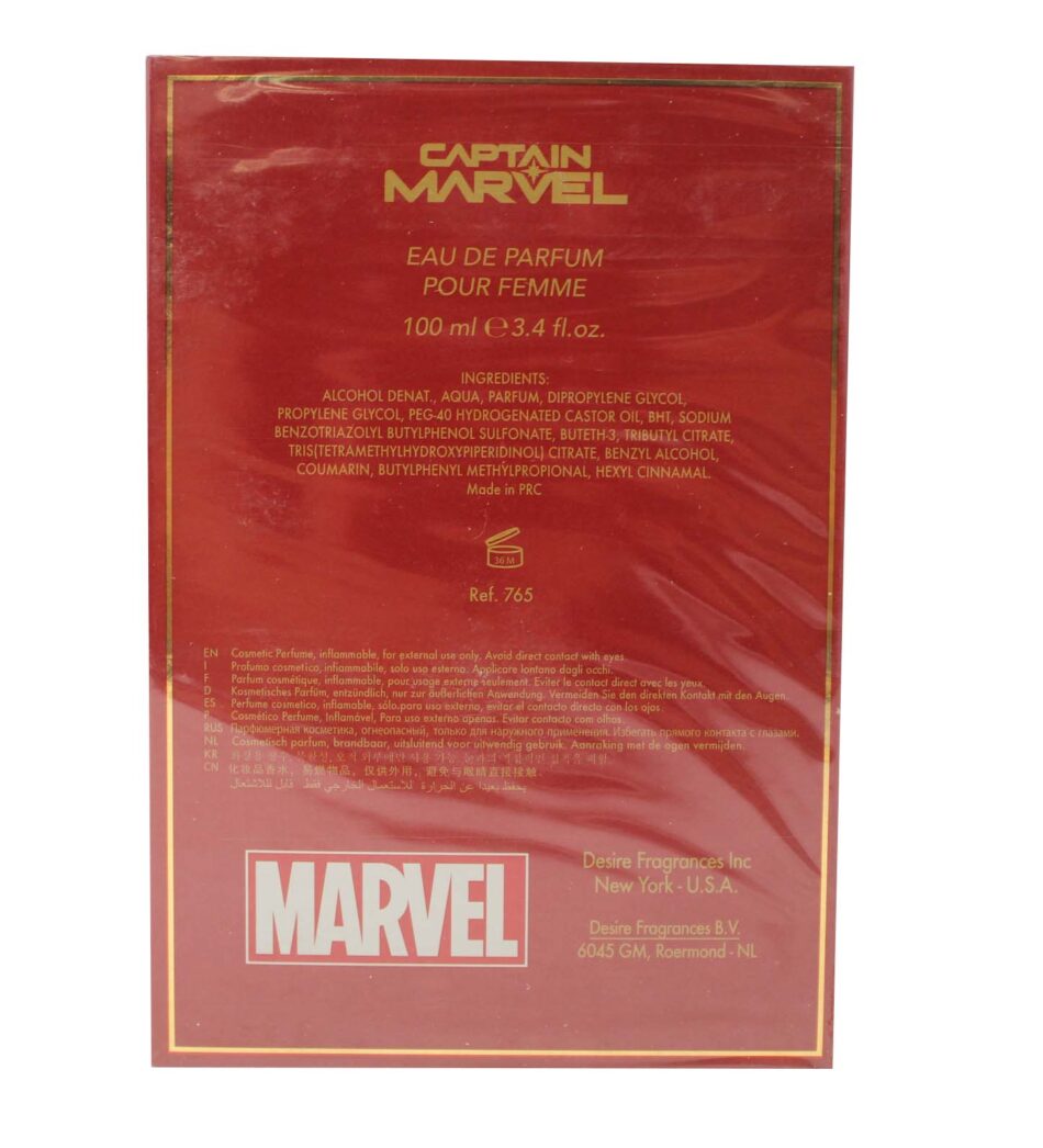 Captain Marvel Eau De Parfum Spray By Marvel